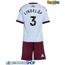 Maglie da calcio Aston Villa Victor Lindelof #3 Terza Maglia Bambino 2026-27 Manica Corta + Pantaloni corti)